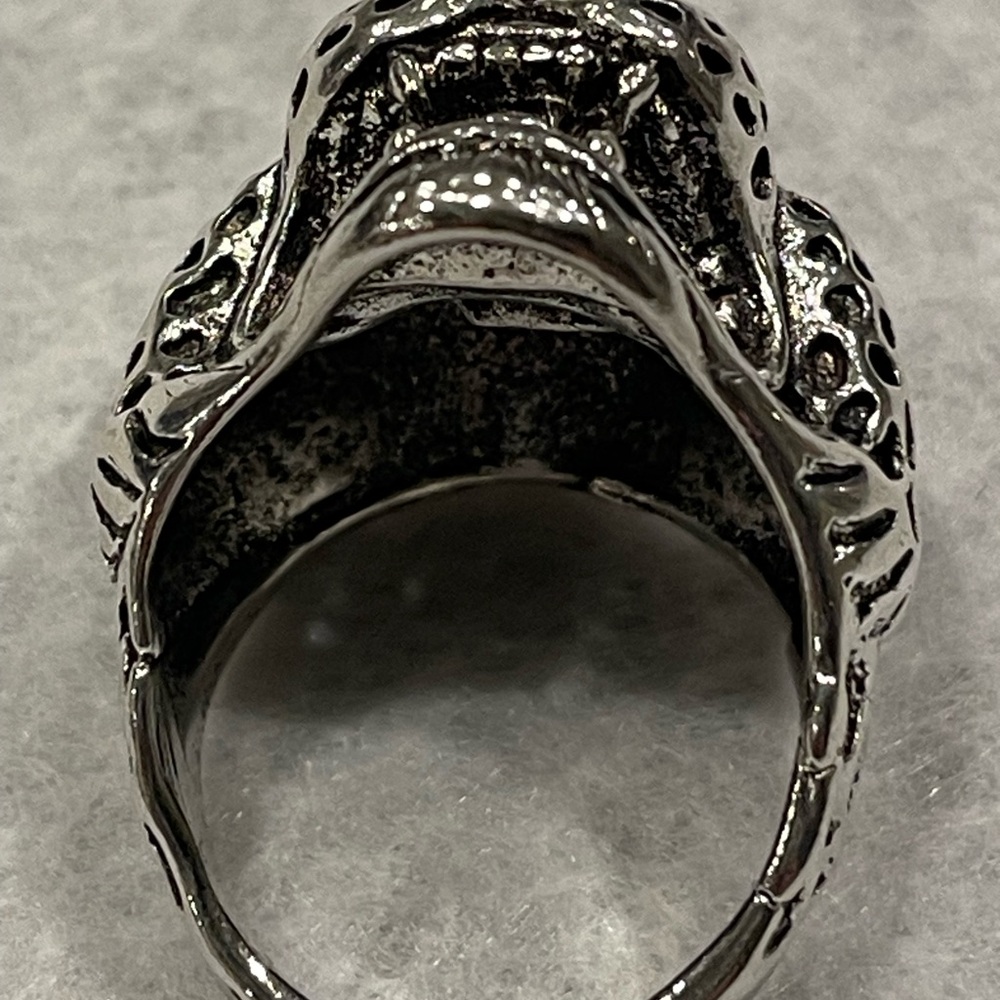Silver Jaguar Big Cat Ring - Nickel - Size 9 - Picture 3 of 7